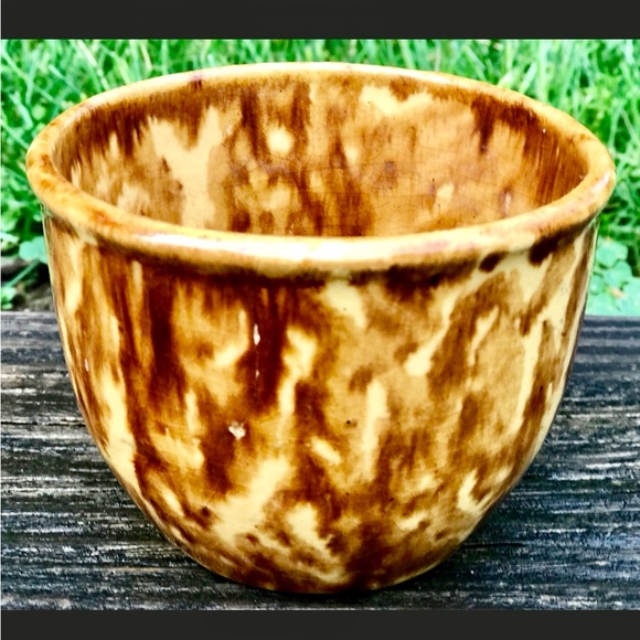 19th Century Antique Melt Glazed Custard Cup - Picture 1 of 10